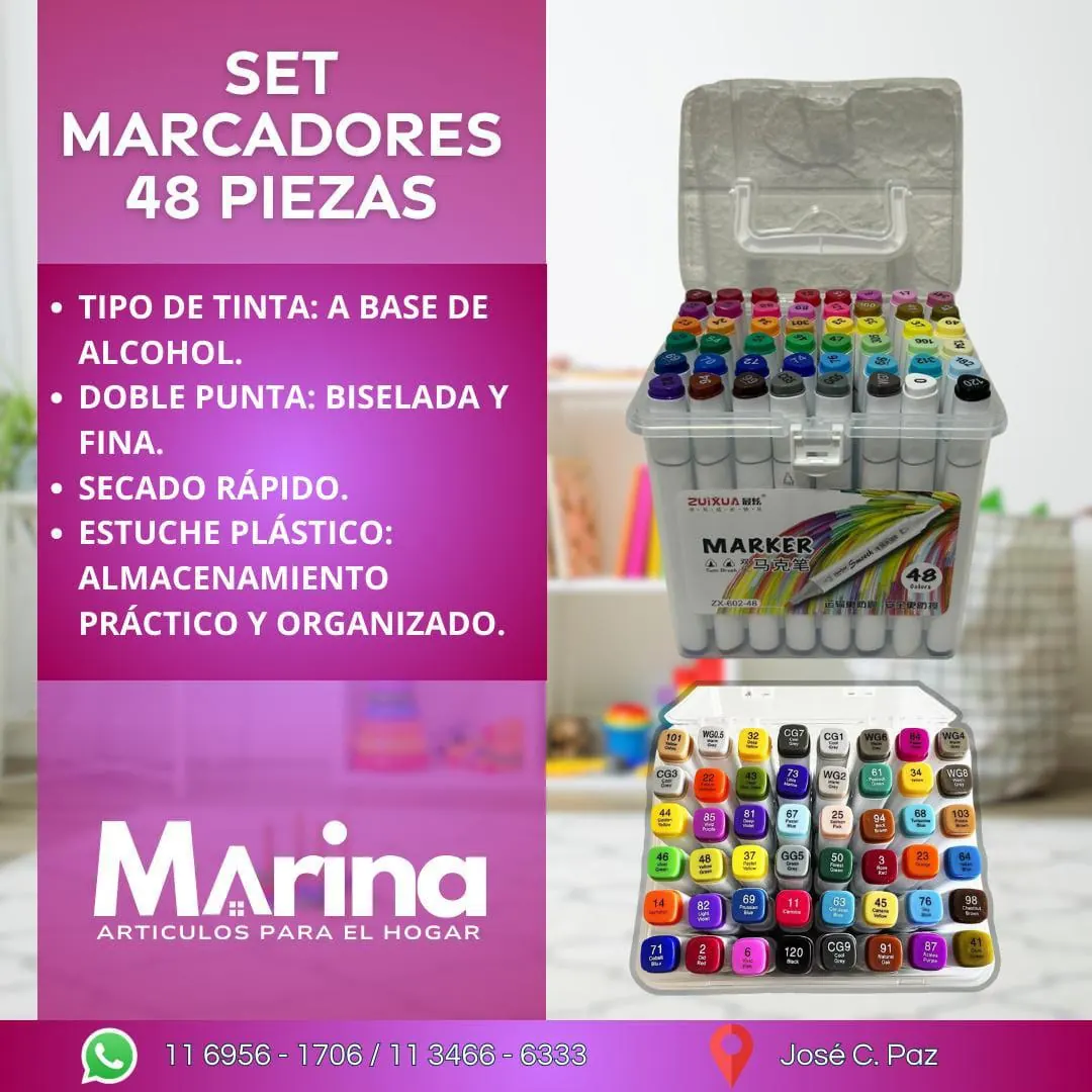 Set Marcadores 48 Piezas